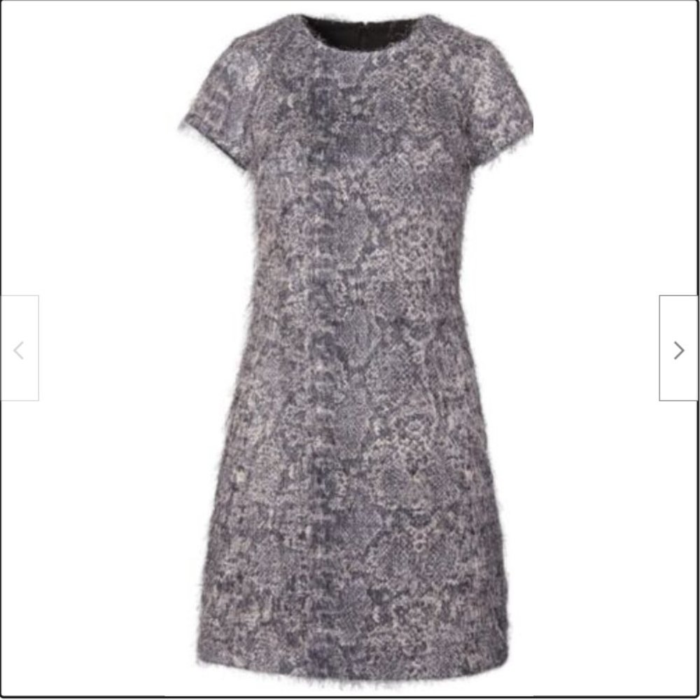 Banana Republic Eyelash Fringe Party Shift Mini Dress - Size 6
